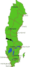 Map Orsa i Sweden
